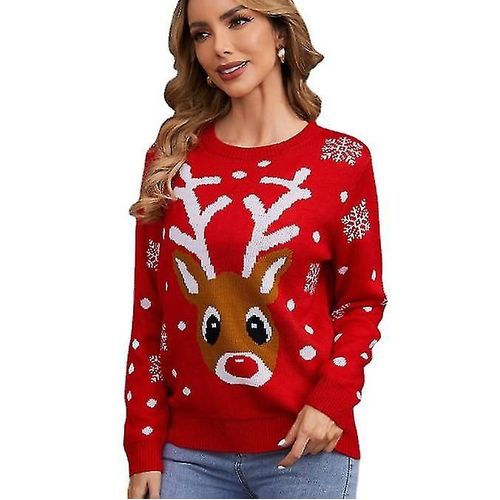 Pull De Noël Léger Et Confortable À Manches Longues Pour Femme Xxl