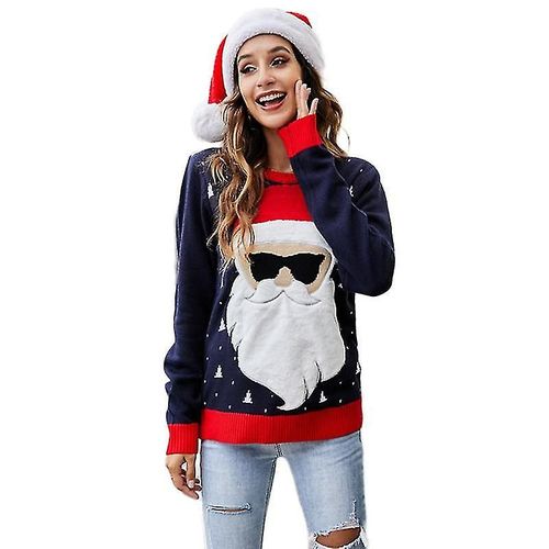 Pull De Noël Laid Du Père Noël Pour Femmes, Pulls Drôles Et Adorables Pour Les Fêtes De Fin D'année L