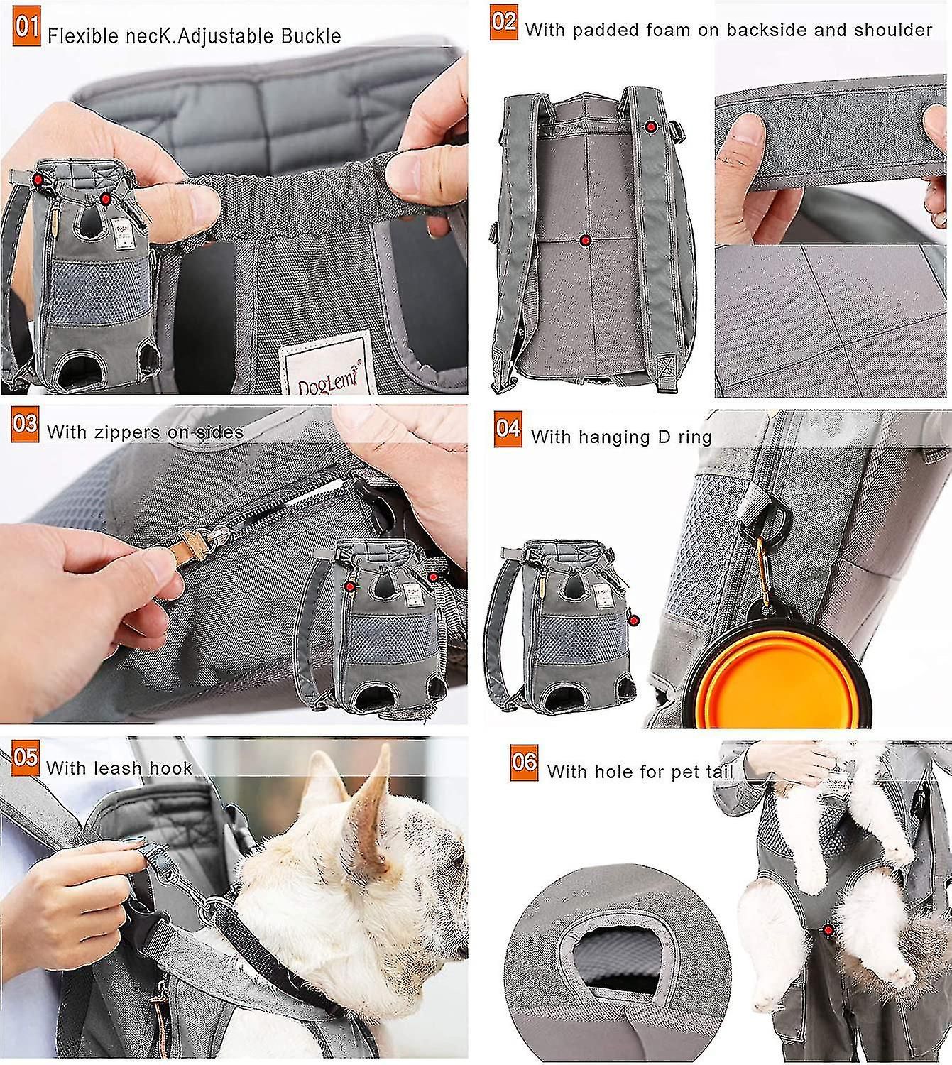 Sacs  Dos Compatibles Avec Les Chiens, Chiens De Taille Moy... - 3