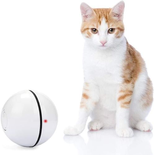 Boule De Jouet Rotative Électrique Pour Chat, Avec Lumière Led, Pour Chatons, Chiots