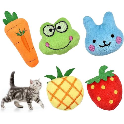 Pack De 5 Jouets Pour Chat Avec Herbe À Chat Pour Chats Chatons