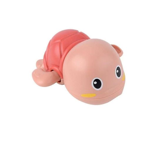 Jouet D'eau De Tortue De Natation De Dessin Animé Mignon, Jouet De Bain Pour Tout-Petit, Horloge Classique De Salle De Bain Rouge
