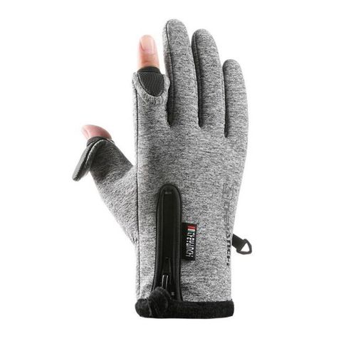 Gants De Cyclisme D'hiver Pour Hommes, Avec Fermeture Éclair, Coupe-Vent, Imperméables, Pour Ski D'alpinisme