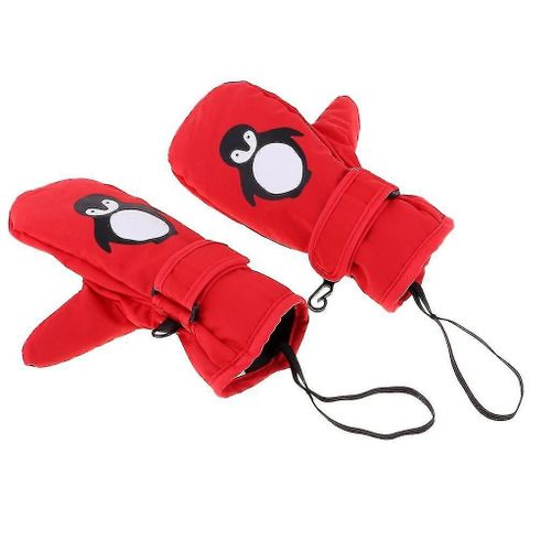 Gants Mitaines Imperméables Thermiques Ski Mitaines Gants Rouge M