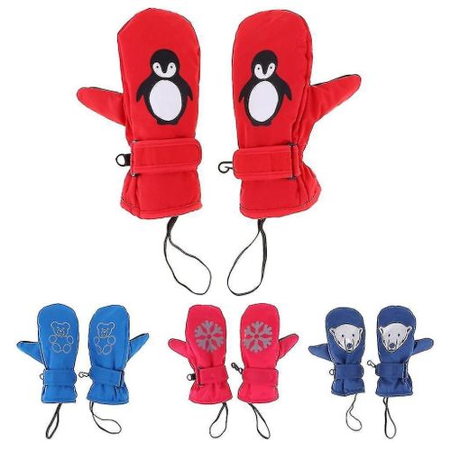Gants Mitaines Imperméables Thermiques Ski Mitaines Gants Bleu M