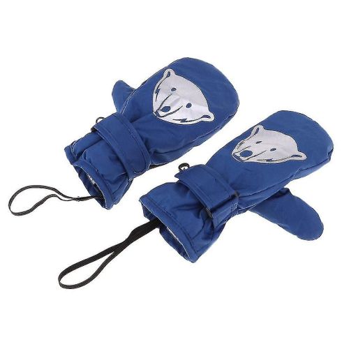 Gants Mitaines Imperméables Thermiques Ski Mitaines Gants Bleu L