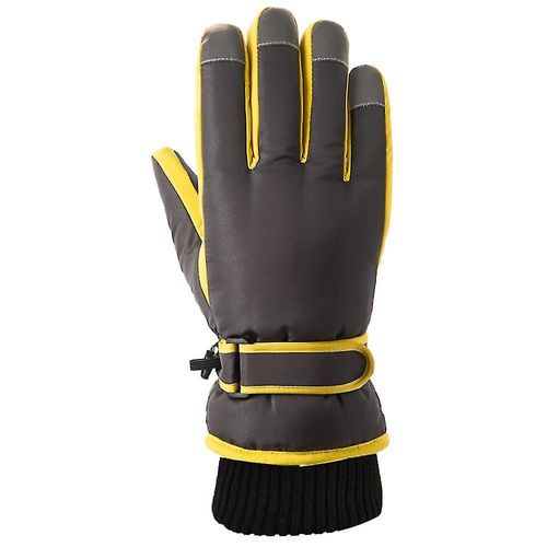 Gants De Ski Hiver Cyclisme Extérieur Gants En Coton Femme Gris