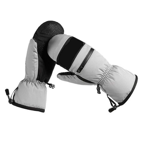 Gants De Ski Hiver Cyclisme Extérieur Gants En Coton Homme Gris