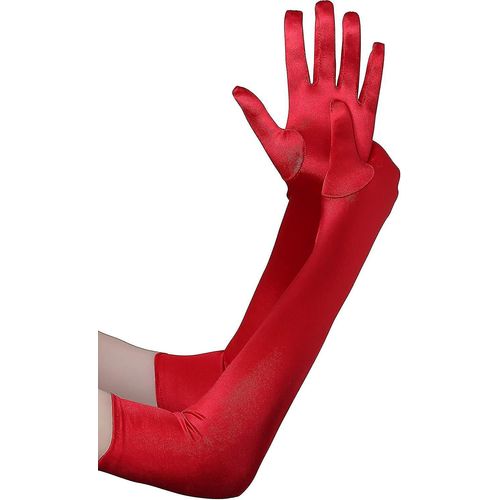 Gants De Soirée Longs En Satin, Coudes, Gants De Déguisement De Mariée, Gants D'opéra De Bal De Mariage, Style Des Années 1920 Pour Femmes Ruikalucky