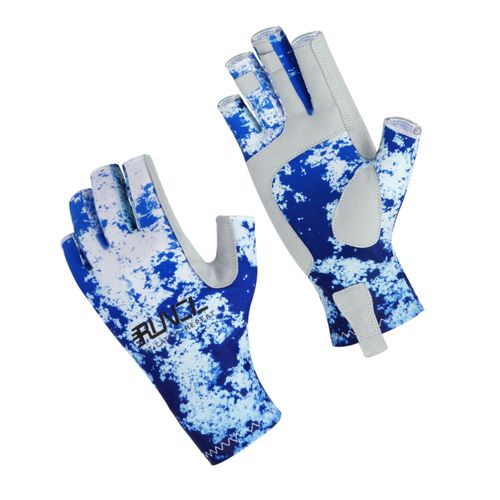 Gants De Pêche Protector 2xl Camo Bleu