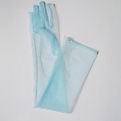 Gants Longs En Dentelle À Coude Ultra Fin En Tulle Transparent