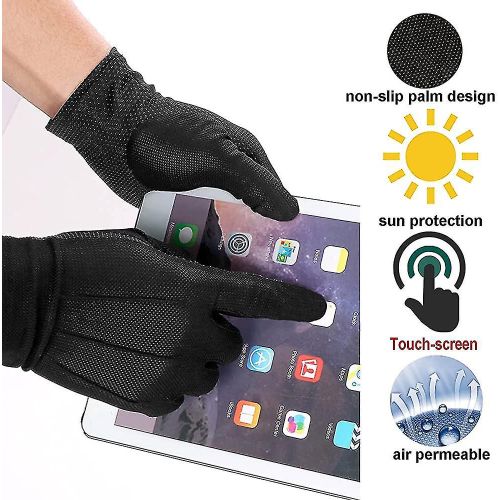 Gants De Protection Contre Le Soleil D'été Pour Hommes Et Femmes, Gants De Protection Solaire Pour Écran Tactile, Pour L'extérieur
