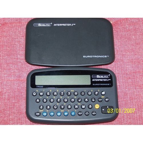 Eurotronics TR550 - Berlitz Interpreter 2 - Calculatrice