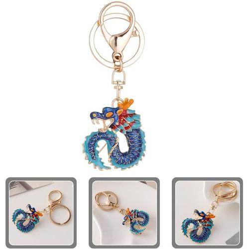 Porte-Clés Dragon Chinois Porte-Clés Dragon En Alliage Année Du Dragon  Amulette Porte-Clés Zodiaque Chinois Porte-Clés Porte-Bonheur Pendentif  Voiture