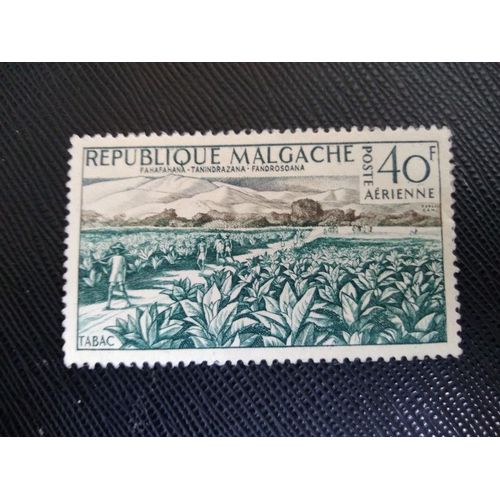 Timbre Madagascar Yt Pa 79 Champ De Tabac. 1960