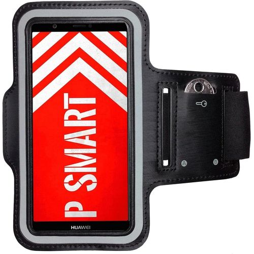 Brassard De Sport Pour Huawei P Smart - Brassard Pour Smartphone, Accessoire De Sport Avec Poche Pour Les Clés P Smart - Accessoire Sport, Brassard Téléphone Portable Noir