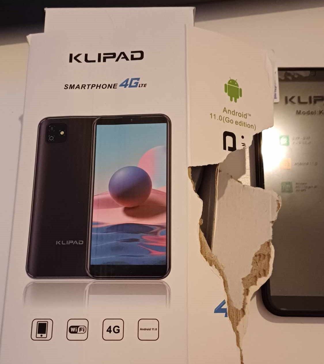 Smartphone Klipad KL602, Android 11.0, 4G Noir, 16 Go, Wifi, Gps