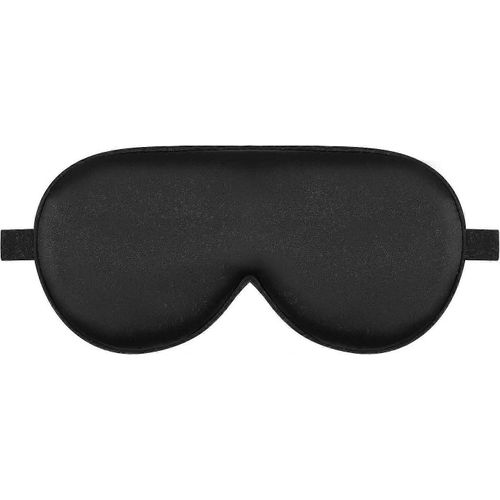 Alaska Bear Bio Mûrier Soie Sommeil Masque Plume Léger Et Nuage Doux Couverture Pour Les Yeux, Non Genré (Noir)