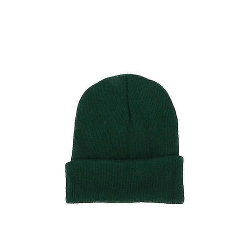 Hommes Femmes Couleur Unie Chaud Laine Tricot Cap Fluorescent Manchette Manchette Manchette