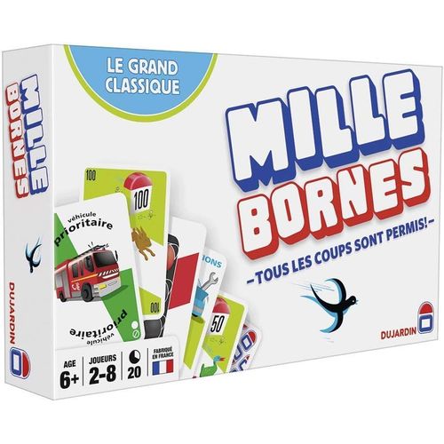 Mille Bornes Le Grand Classique ¿ Jeu De Société ¿ Jeu De Cartes ¿ Atteignez Les 1000 Bornes En Premier ¿ A Jouer En Famille Ou Entre Amis ¿ 2 À 8 Joueurs ¿ Dès 6 Ans