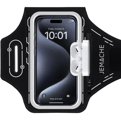 Telephone Brassard De Course Pour Iphone 14 Pro Max, 14 Plus, 13 Pro Max, 12 Pro Max, 11 Pro Max, Xs Max, Gym Brassard De Sport Workouts (Noir)
