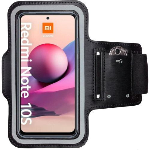 Brassard De Sport Pour Xiaomi Redmi Note 10/10s - Brassard Pour Smartphone, Accessoire De Sport Avec Poche Pour Les Clés Redmi Note 10/10s - Brassard Téléphone Portable Noir