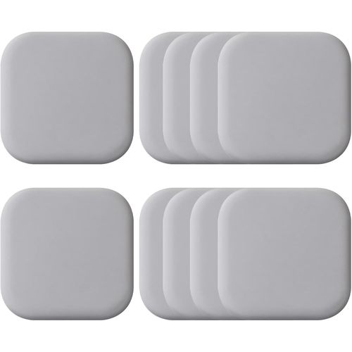 10 Pièces Bloque Porte, Bloc Porte Securite Bebe, Securite Placard Enfant, Autocollant En Silicone Respectueux De Lenvironnement Anti-Collision De Porte (Gris)
