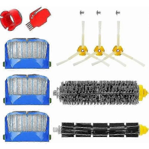 Kit d'accessoires pour iRobot Roomba série 600 671 692 694 697 698 650 651 660 690 Rouleau filtrant brosse balai Pièces de rechange g20241604237