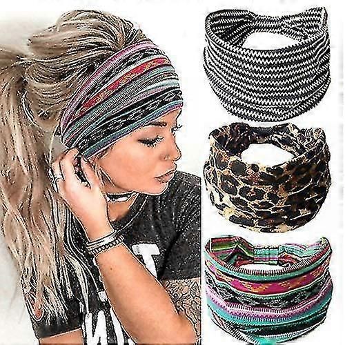 Boho Headband Femme Headband Hairband Turban Soft Flower Headbands