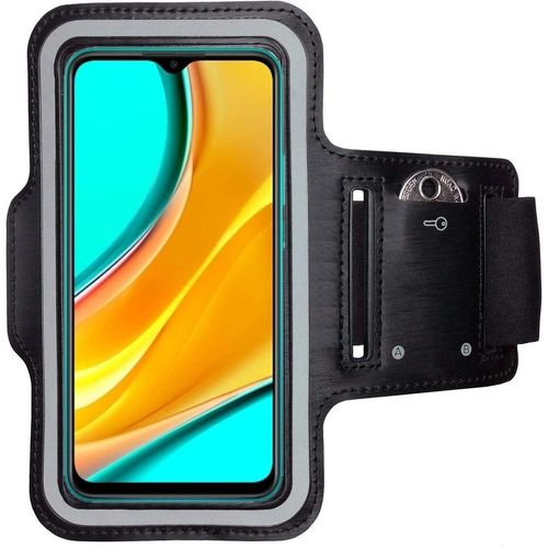 Brassard De Sport Pour Xiaomi Redmi 9 - Brassard Pour Smartphone, Accessoire De Sport Avec Poche Pour Les Clés Redmi 9 - Accessoire Sport, Brassard Téléphone Portable Noir