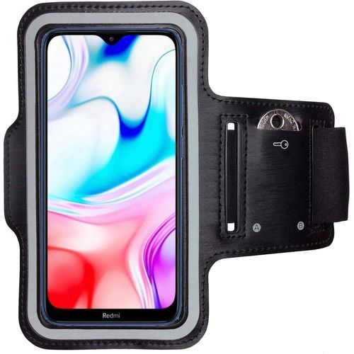 Brassard De Sport Pour Xiaomi Redmi 8 - Brassard Pour Smartphone, Accessoire De Sport Avec Poche Pour Les Clés Redmi 8 - Accessoire Sport, Brassard Téléphone Portable Noir
