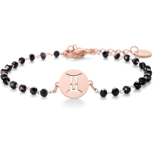 Femmes 12 Bracelet Constellation, Chaîne En Acier Inoxydable Bracelet De Poignet Charme Bracelet En Cristal Perlé