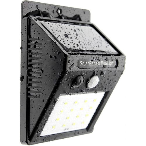 16 led lumière solaire avec détecteur de mouvement et capteur de lumière pour allumage et arrêt automatiques [classe énergétique A +++]