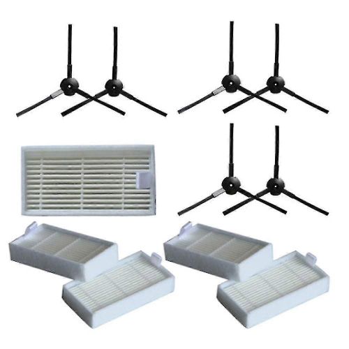 6x brosse latérale + 5x filtre pour Lidl Silvercrest Ssr 3000 A1 A1 Aspirateur robotique Accessoires Aspirateur