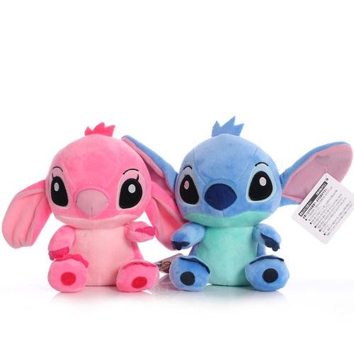 2pcs Peluche Stitch,20cm Lilo & Stitch Animé Peluche Poupées,Stitch Plush Doll Idéal Comme Cadeau Pour Noël Et Les Anniversaires D'enfants