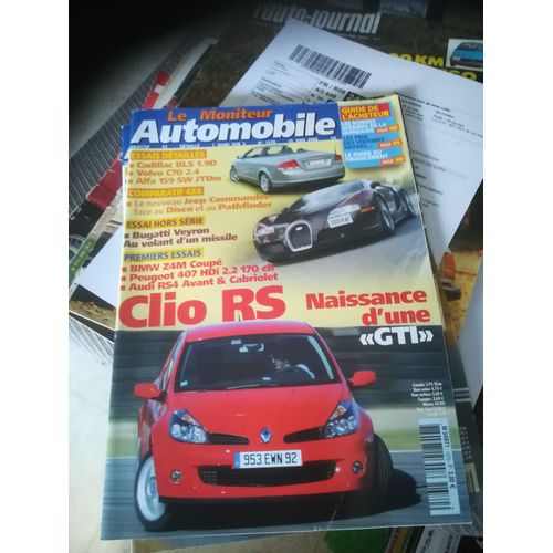 Le Moniteur 1370 De 2006 Clio Rs,407 2.2 Hdi 16v Fap,Bmw Z4m Coupe,Audi Rs4,Bugatti Veyron,Cadillac Bls 1.9d,Alfa 159 Sw Jtdm,Volvo C70 2.4i,Jeep Commander 3.0 Crd,Land Discovery 3 Tdv6 A,Nissan Pathf