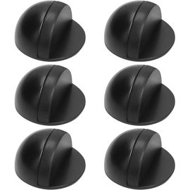 Butée de Porte, Arrêts de Portes, 6 Pièces Butee de Porte Adhesive, Bloc Porte adhesif Butoir de Porte au Sol Stop-Porte Adhésif pour Protéger Les Meubles, Noir