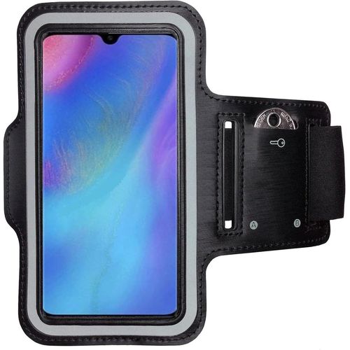 Brassard De Sport Pour Huawei P30 Lite - Brassard Pour Smartphone, Accessoire De Sport Avec Poche Pour Les Clés P30 Lite - Accessoire Sport, Brassard Téléphone Portable Noir