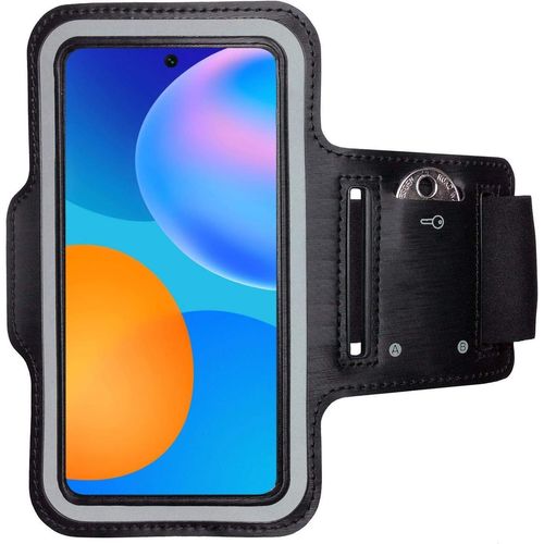 Brassard De Sport Pour Huawei P Smart 2021 - Brassard Pour Smartphone, Accessoire De Sport Avec Poche Pour Les Clés P Smart 2021 - Accessoire Sport, Brassard Téléphone Portable Noir