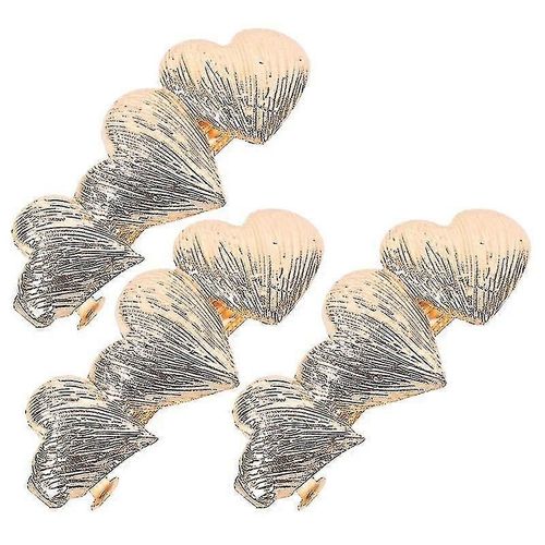3pcs Smooth Love Heart Hair Clips À La Mode All-Match Hairpins Clamp Clips