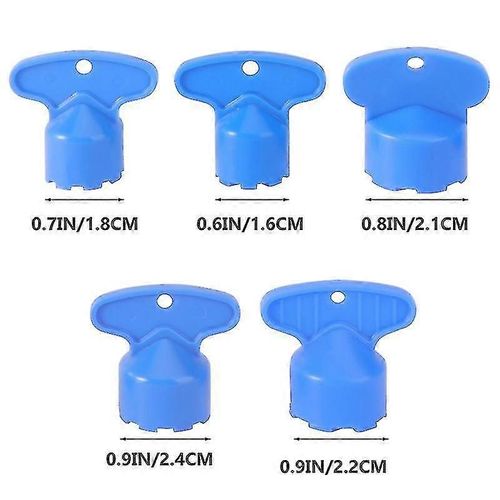 5pcs Robinet Aérateur Bec Bubbler Grue Filtre Caché Noyau Partie Diy Installer Outil Clé 16.5mm 18.5mm 21.5mm 22.5mm 24mm Pour Robinet de salle de bain (bleu)