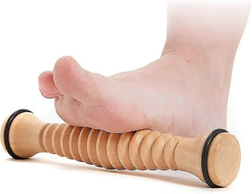 Rouleau De Pied En Bois Masseur De Pieds Rouleau Acupression Pied P...