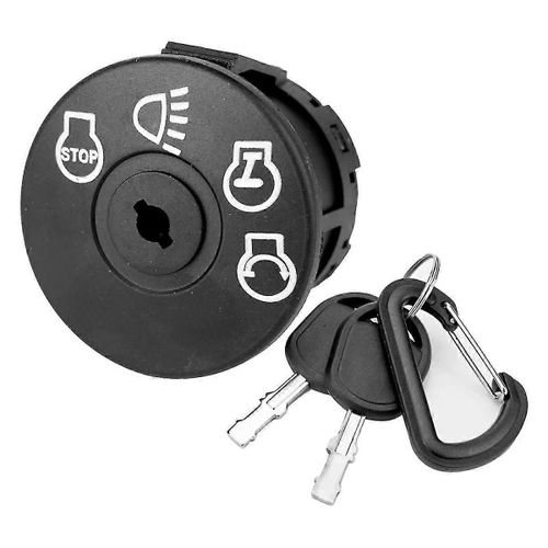 Commutateur d'allumage avec clé 7 bornes compatibles pour tondeuse à gazon autoportée Deere John Remplacez 925-1741