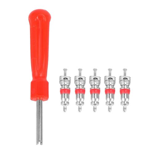 Outil Demonte Valve Pneu + 5 Valve Pour Voiture Vélo Moto