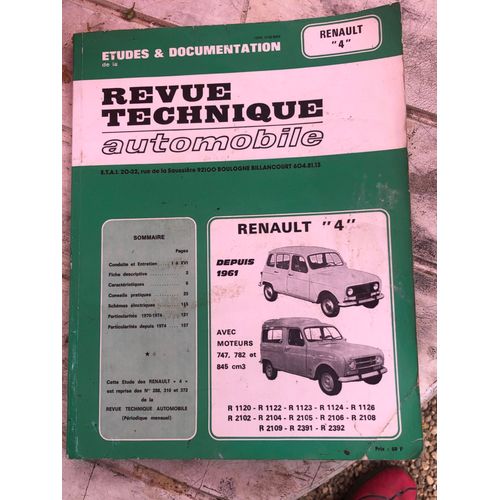 Revue Technique Auto Renault 4