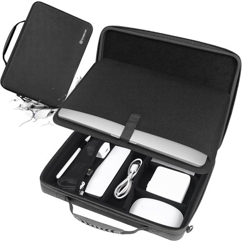 Coque Rigide 13,3 Pouces Pour Macbook Air 13,6 Pouces 2022/Macbook Pro 13,3-14 Pouces 2021, Sacoche De Transport Pour Ordinateur Portable 13,3 Pouces Avec Compartiment Pour Accesso[POU6260663]