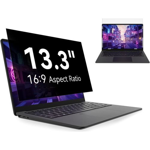 13.3 Pouces Filtre De Confidentialité Pour Écran Ordinateur Portable, Compatible Avec Hp/Dell/Acer/Lenovo/Thinkpad/Samsung/Asus/Sony, Aspect 16:9 Amovible Anti-Espion,Lumière Bleu [POU6261085]