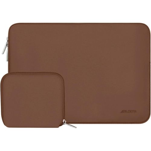 Housse Pour Ordinateur Portable 15 Pouces,Compatible Avec Macbook Air 15"" M4 A3241 M3 A3114 M2 A2941 (2025-2023),Dell Xps 15,Laptop Sleeve Néoprène Sac Avec Petite Pochette,Brun Ca[POU6261229]