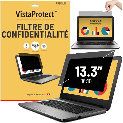 Filtre De Confidentialité & Filtre Anti Lumière Bleu Premium. Film De Protection 2-En-1 Pour Écran D'Ordinateur Portable (13.3 Pouces - 16:10)[POU6262892]