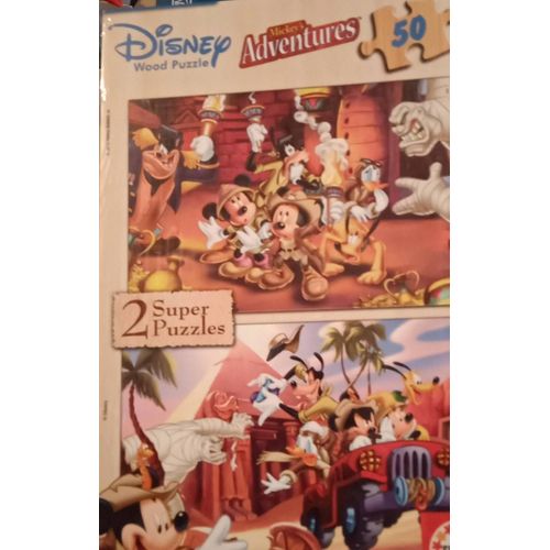 Puzzle Puzzle 2 X 50 Pièces - Les Aventures De Mickey